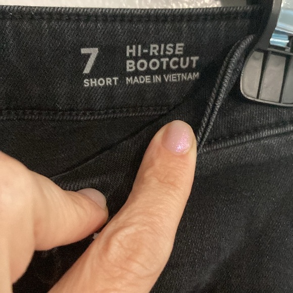 Arizona jean co black highrise bootcut jeans size 7 short NWOT - Picture 7 of 11